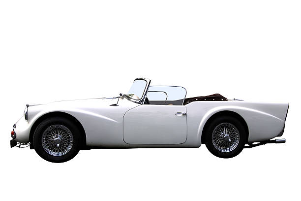 istock English oldtimer convertible luxury car (with clipping path) 96189306