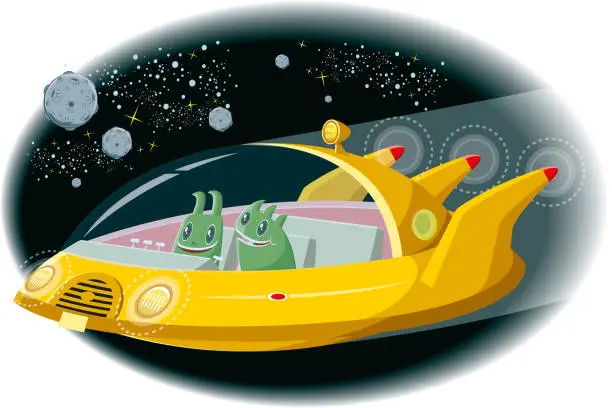 Vector illustration of Space adventure