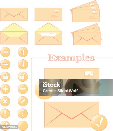 istock Mailing icon collection 96189403