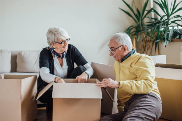 istock Senior couple at new apartment 961895248