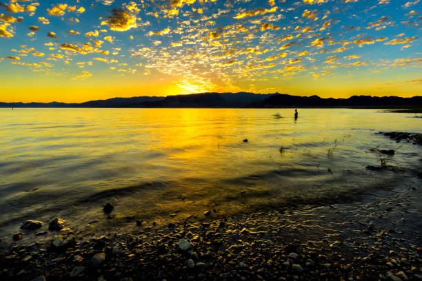 istock Dawn and Swimmers at Lake Mead 961897278