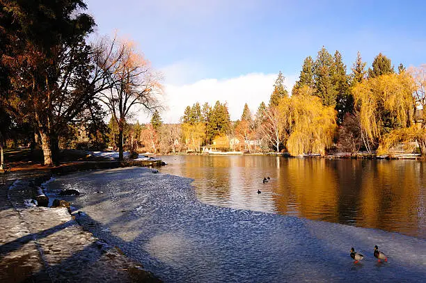 Deschutes River at Drake Park in Bend, Oregon