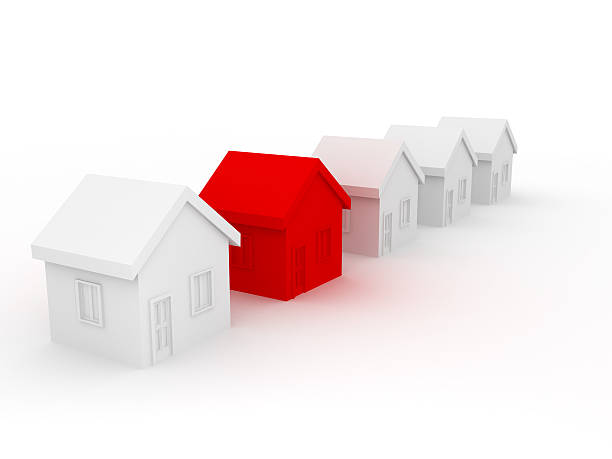 istock Group of houses on sale 96190225