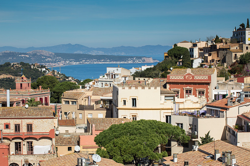 Viewpoint above the marina Port de Fontvieille in Monaco