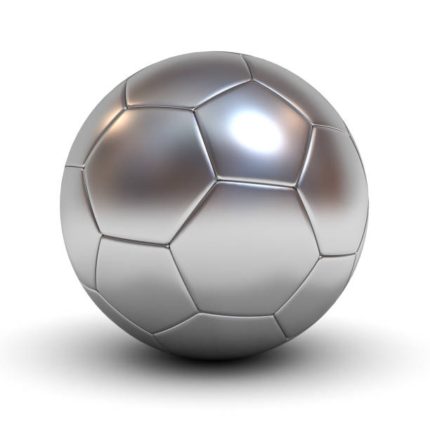 istock Metal Soccer Ball Isolated on White Background 961904500