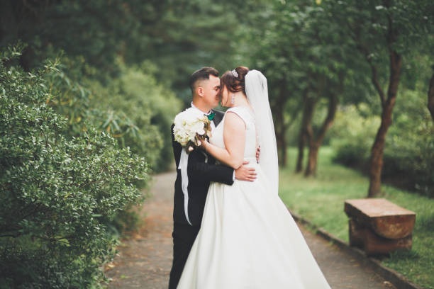 istock Wedding couple bride and groom holding hands 961908874