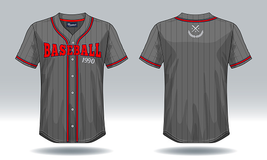 Specification Baseball T Shirt Mockup Isolated On White Background A Sample Design Elements Or Text Number On The Shirt Blank For Printing Vector Illustration Stock Illustration - Download Image Now - iStock