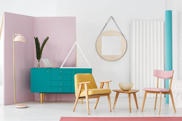 istock Colorful living room interior 961919566