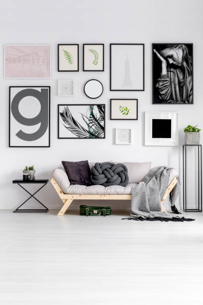 istock Posters in bright living room 961920320