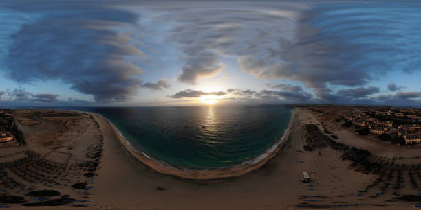 istock Aerial 360 Degree Panoramic Sphere image taken in Cape Verde 961924096
