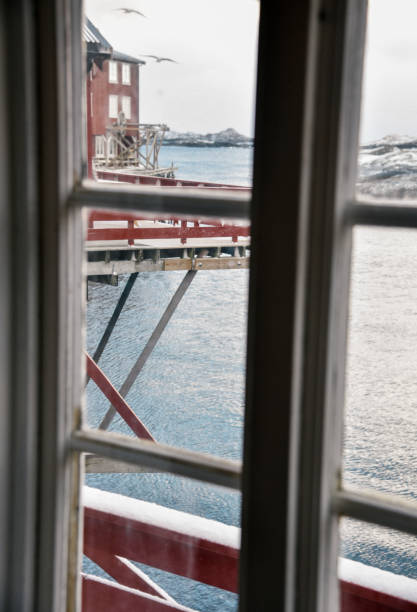 istock Cabin View in A, Lofoten, Norway 961931014