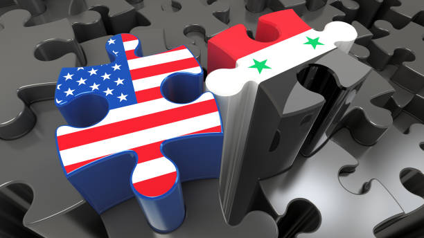 istock Syria and United States flags on puzzle pieces. 961938968