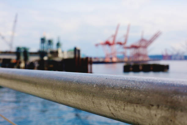 Seattle Shipping Port stock photo