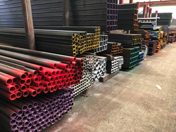 istock Steel stockist warehouse facility 961939636