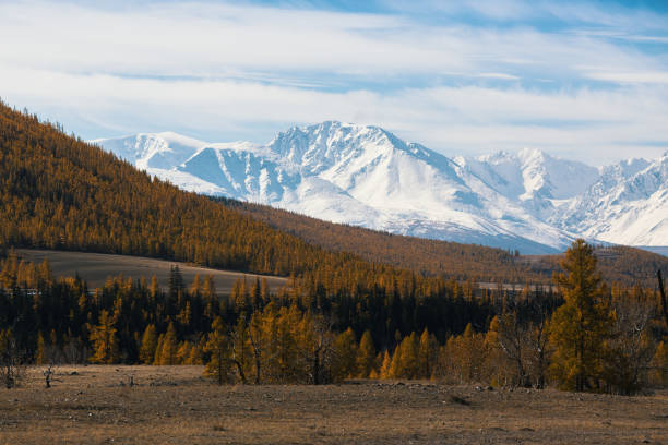 istock Snowy peaks in Chuya ridge Altai mountains, Russia. 961940316