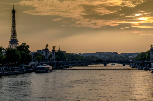 istock Seine River in Paris at sunset 961941068