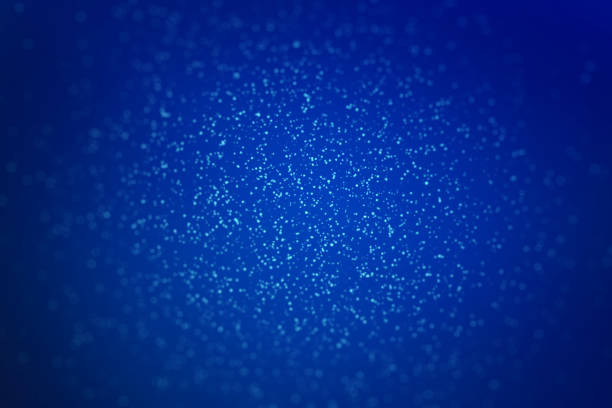 istock Falling powder glitter confetti in technology concept. Explosion on blue background, 3d illustration 961941404