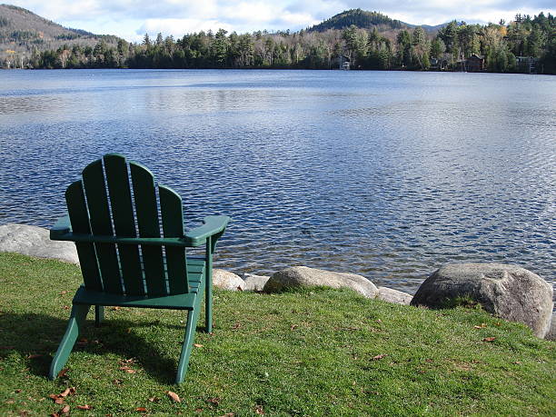 istock Lake Placid Adirondack Chair 96194865