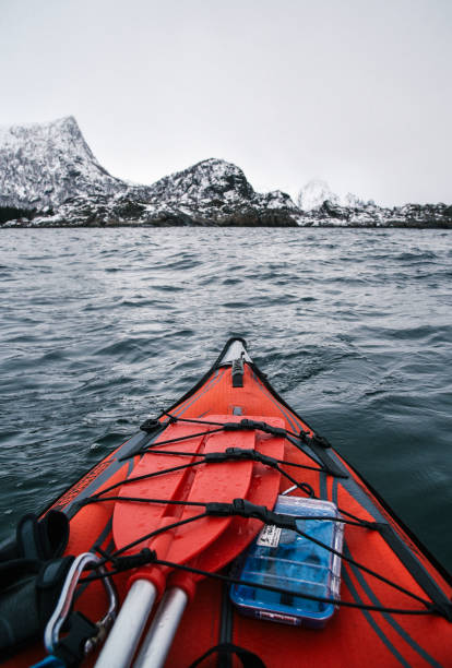 istock Kayaking in Kabelvag in Lofoten, Norway 961950580