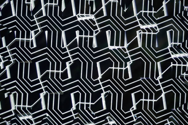 istock Ion Fabric texture, futuristic textile background in Neutral Gray color 961953340