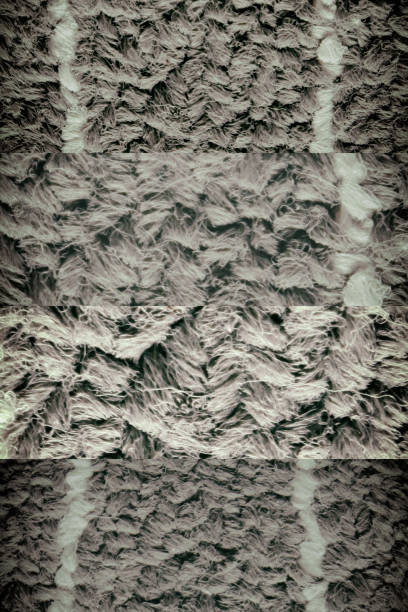 istock Textured fabric grey background with white lines for web site or mobile devices 961953660