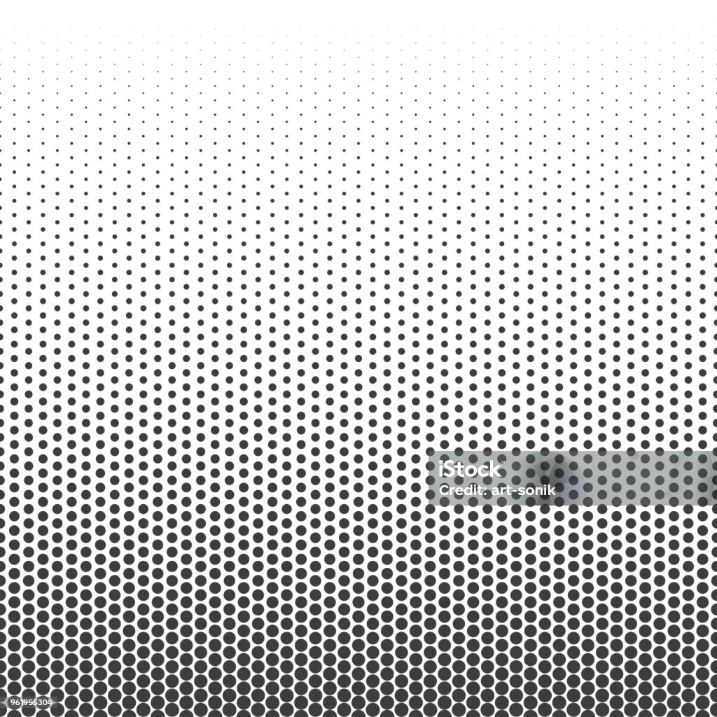 Halftone dotted pattern. Halftone dotted pattern. Vector halftone dots. Black Dots on white background. Abstract Seamless texture. Retro gradient effect. Vector illustration EPS 10. Pattern stock vector