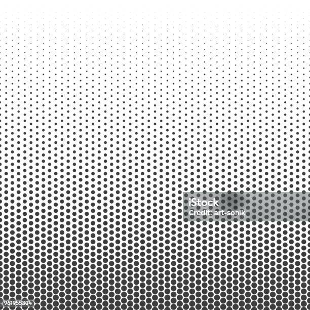 Halftone Dotted Pattern Stock Illustration - Download Image Now - Pattern, Spotted, Half Tone