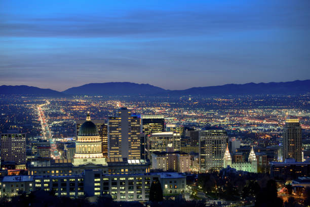 istock Salt Lake City Panorama at Dawn 961957218