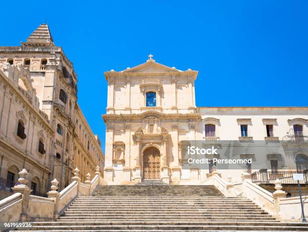 Noto Italy San Francesco Dassisi Church Stock Photo - Download Image Now - Ancient, Architecture, Assisi