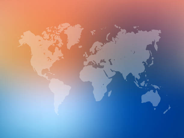 Blue Gradient Map Background 680+ Blue World Map On Gradient Background Stock Illustrations, Royalty ...