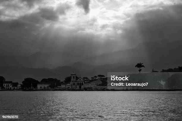 View Of Paraty Rio De Janeiro Brazil Stock Photo - Download Image Now - Architecture, Black And White, Brazil