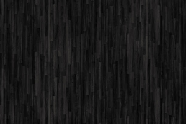 Black wood parquet texture. Background old panels. - fotografia de stock