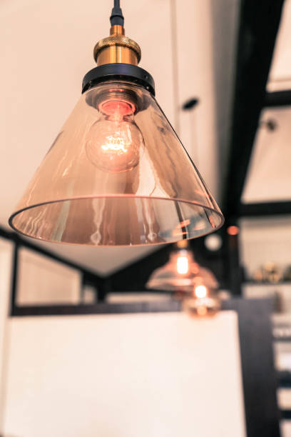 istock Row of glowing electric lamps 961967080