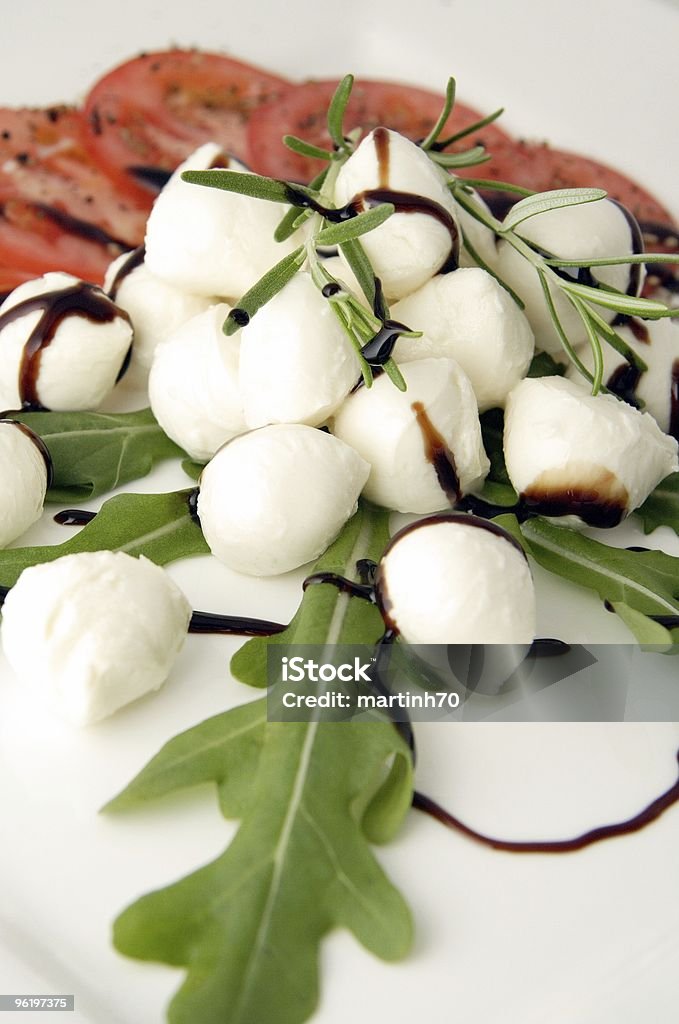Mozzarella - Foto stock royalty-free di Aceto balsamico