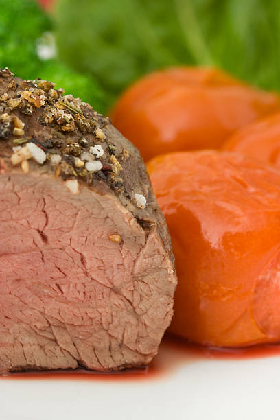 grilled Steak medium and Tomato