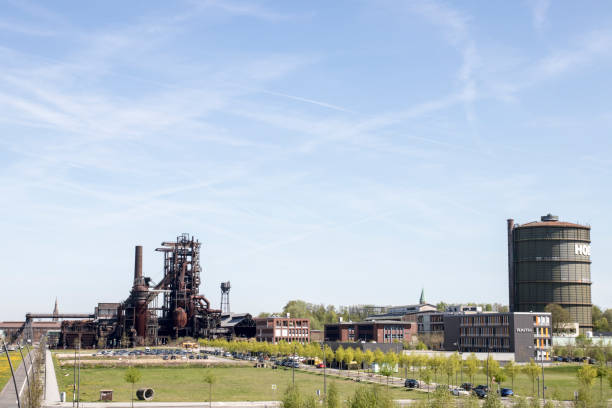 Dortmund, Ruhr Area, North Rhine Westphalia ,Germany - April 16 2018: Hoesch tower