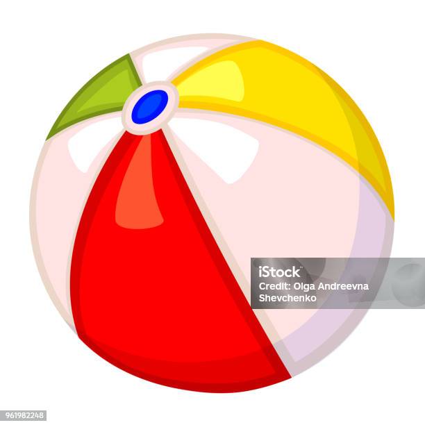 Colorful Cartoon Rubber Ball Stock Illustration - Download Image Now -  Animal, Beach, Bright - iStock