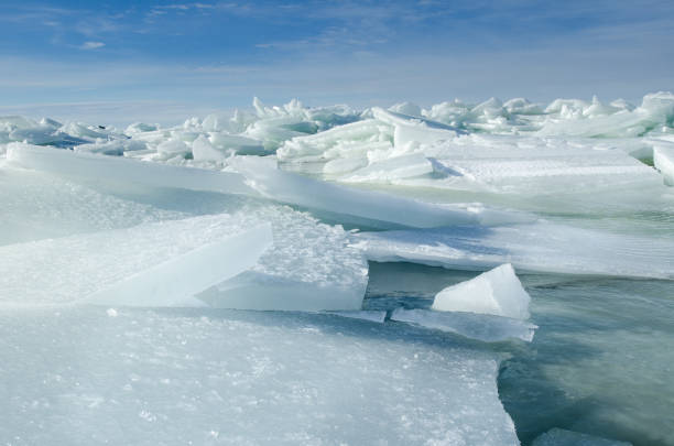 istock Baltic Sea on wintertime with broken ice cracks. 961983132