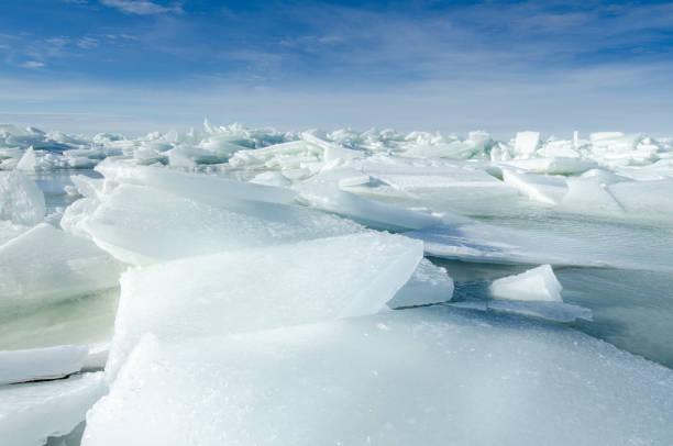 istock Baltic Sea on wintertime with broken ice cracks. 961983220