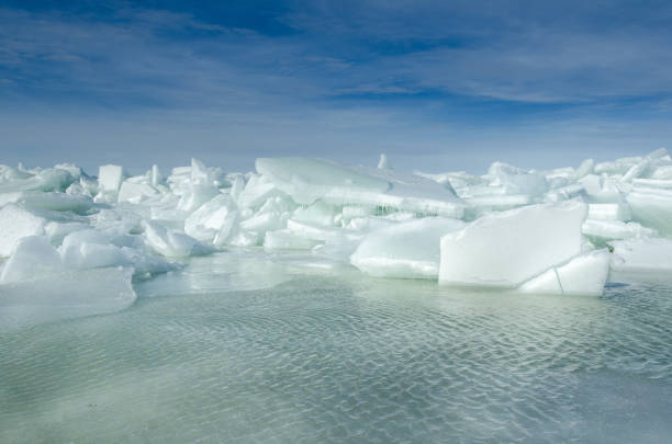 istock Baltic Sea on wintertime with broken ice cracks. 961983236