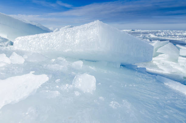 istock Baltic Sea on wintertime with broken ice cracks. 961983594