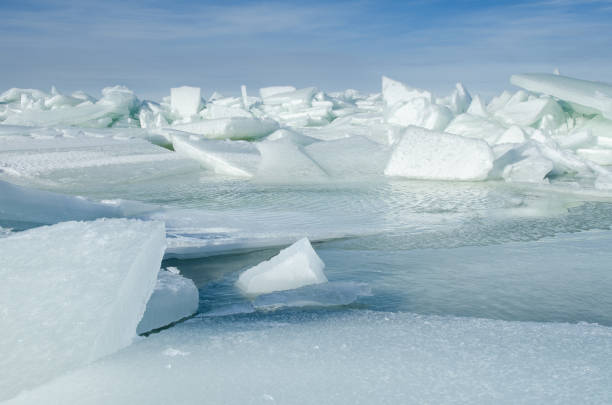 istock Baltic Sea on wintertime with broken ice cracks. 961983636
