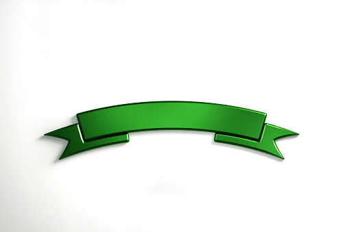 Green Ribbon in blank for your text