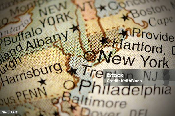 New York Stockfoto und mehr Bilder von Bundesstaat New York - Bundesstaat New York, Karte - Navigationsinstrument, Boston