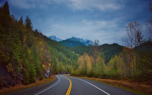 istock Mountain   road  autumn  season 962031020
