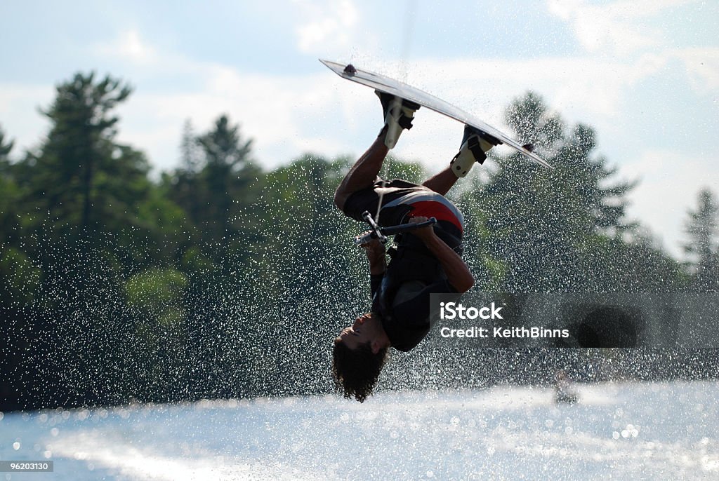 Wakeboarding  Lake Stock Photo
