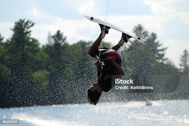 Wakeboarding Stock Photo - Download Image Now - Lake, Wakeboarding, Adult