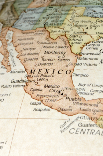 Mapa de México photo