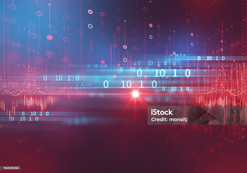 Digital Code Number Abstract Technology Background Stock Photo ...