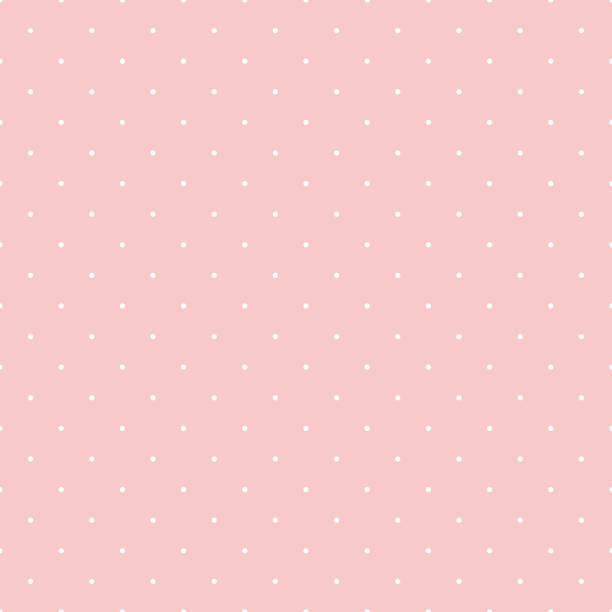 dot muster nahtloses design süße rosa und weiß. pastell hintergrund vektor. - pattern repetition backgrounds pastel colored stock-grafiken, -clipart, -cartoons und -symbole